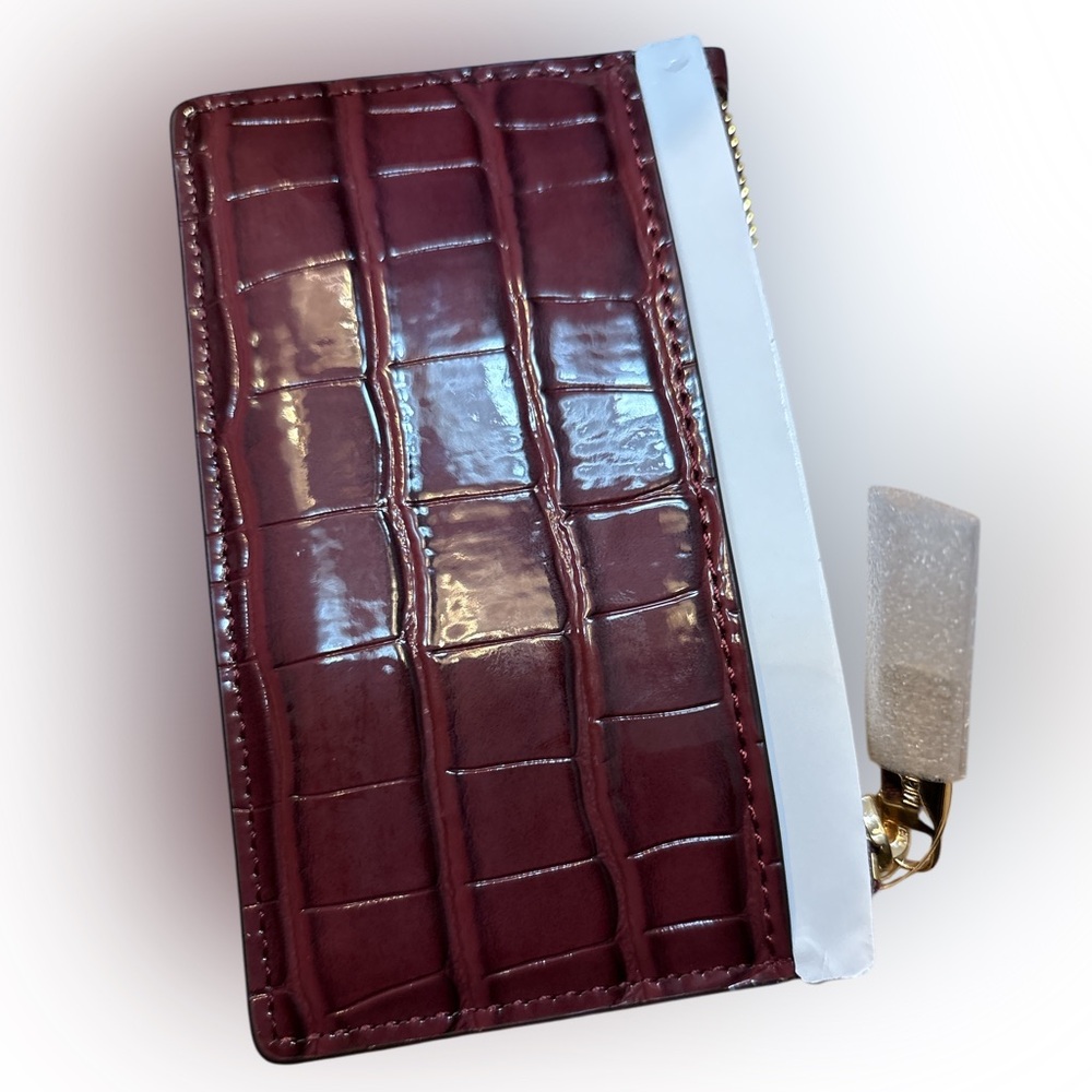 Michael Kors Burgundy Card Case NWT - Picture 2 of 4